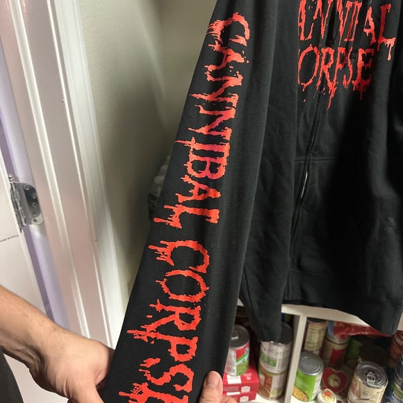 Men’s Large Cannibal Corpse “Butchered At Birth” Hoodie from tour - Picture 2 of 4